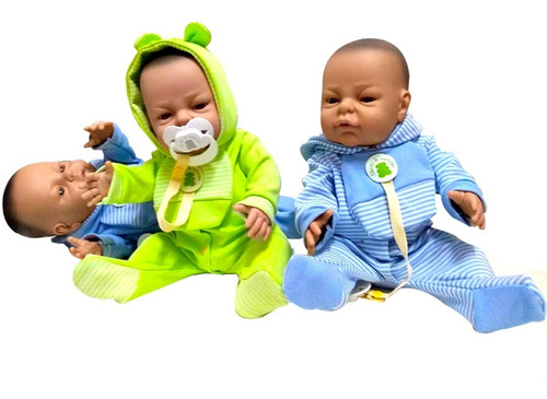 Bebe Reborn Argentina Bebote Real + Chupete Osito Y Babero