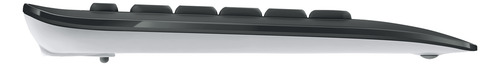 Kit Teclado Y Mouse Advanced Rf Inalámbrico Negro, Blanco