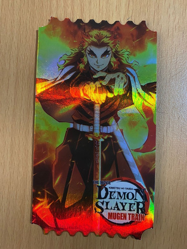 Demon Slayer Boleto Conmemorativo Kimetsu Mugen Train 