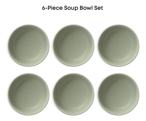 Tazones De Sopa De Gres Joyjolt Mesa 23oz, Lavavajillas Y Ta