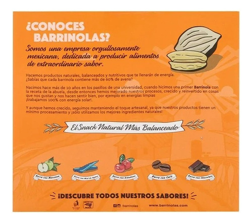 2 Pzs Barras Barri Nolas Con Nuez 6 Pzas De 35 G C/u