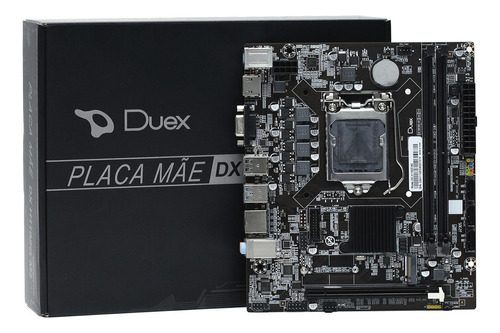 Placa Mãe Duex Dx H110z Chipset H110 Intel 1151 Ddr4 Cor Preto