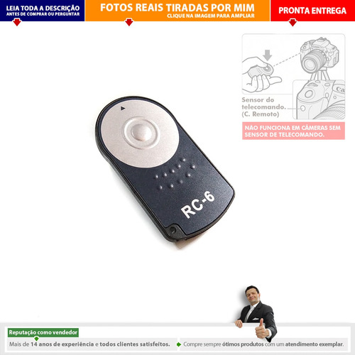 Disparador Telecomando Controle Remoto  Rc6 P/ Canon | C2