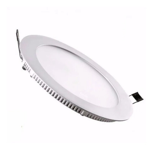 Pack 10 Focos Panel Plafón Led Embutido Redondo 24w Frio