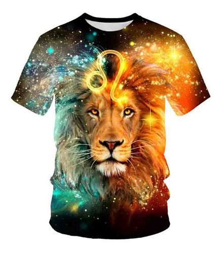 Poleras 3d Para Hombre Con Estampado De Tigre Poleras De