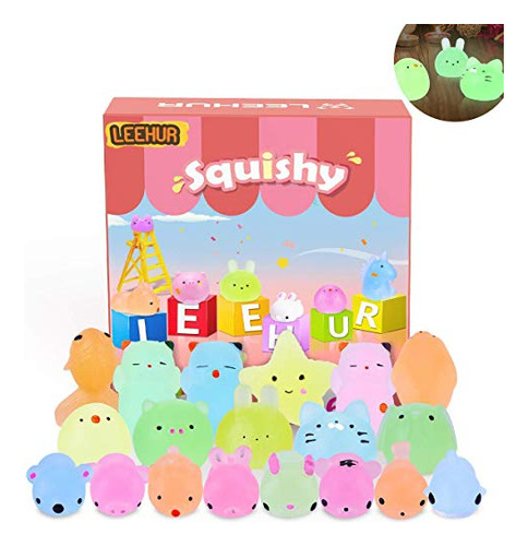 Mochi Glitter Squishies De Leehur Party Favors, 20 Piezas Br