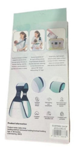 Mochila Portabebe Cangurera Bolsa De Apoyo Para Lactancia