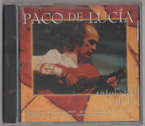 Paco De Lucía. Antología Vol. 1. Cd Original Usado. Qqf. Ag.