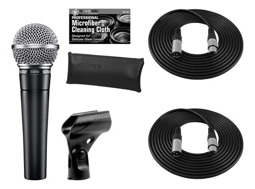 Shure Sm58-lc Micrófono Vocal Dinámico Cardioide + Paquete E