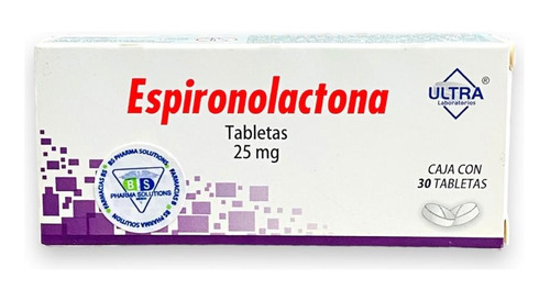 Espironolactona 25mg Con 30 Tabletas Ultra