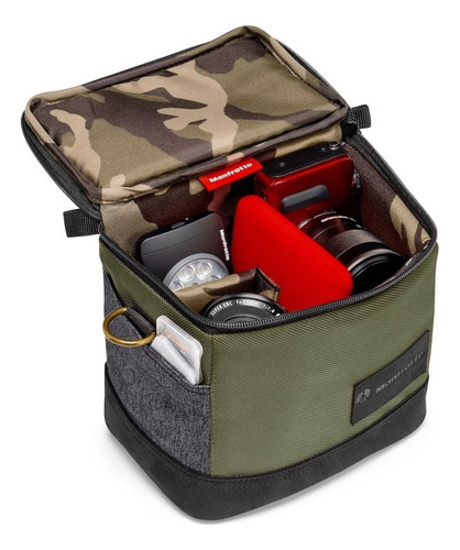 Bolso De Hombro Manfrotto Mb Ms-sb-igr Street P/ Dslr | Csc Color Verde musgo
