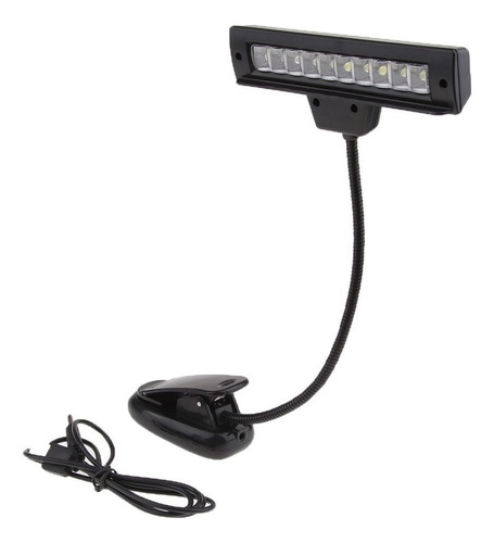 Lámpara De Atrio Recargable Con Clip Usb De 10 Led.