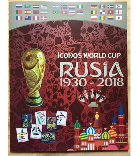 Rusia 2018-1930 Album Iconos World Cup Todas Sus Laminas 