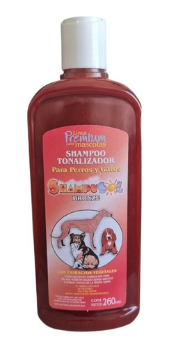 Shampoo Perros Gatos Tonalizador Bronze 260ml Shampusol