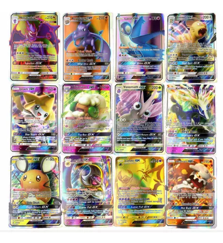 50 Cartas De Pokemon Gx,Ex,Vmax,V sem Repitação/ Proxy - Takara
