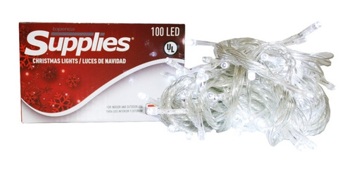 Led 100l Cable Transparente  Luz Blanca Caja Supplies (8.00)