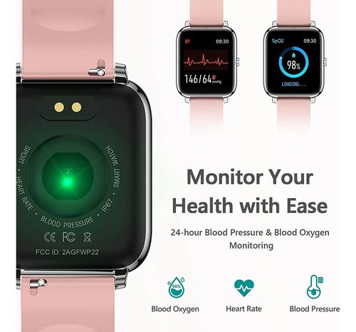 Reloj Inteligente Kalinco Fitness Tracker, Frecuencia Cardía