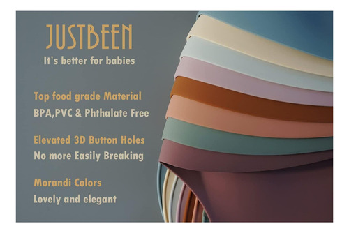 Justbeen Silicone Babs Babs De 2 Bpa Impermeable, Suave Y Un