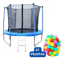 Comprar Ff Trampolin Cama Elastica Diametro 1,83 C\u002Fescalera Red Azul