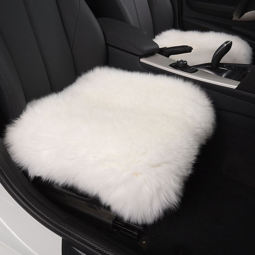 Estuche Para Asiento Auto Lana Oveja 18 Haocoo Blanco