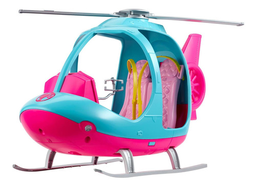 Helicóptero De Viaje Barbie Con Rotores Giratorios Color
