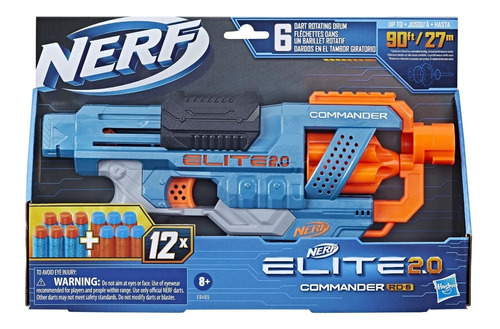 Nerf Lazador Nerf Elite 2.0 Rd-6  Commander 12 Dardos 