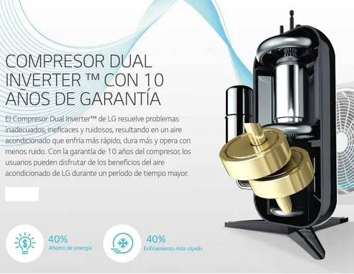Aire Acondicionado LG Dual Cool Inverter LG 3000 Frigorias