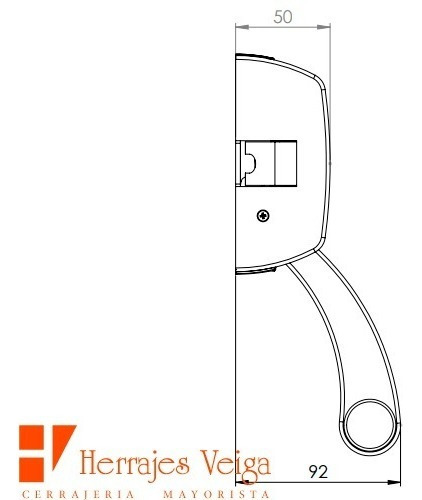 Imagen 4 de 8 de Barral Antipanico Jaque Simple Con Acceso Exterior Pomo Con Llave