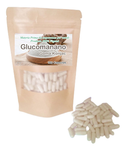 Glucomanano-goma Konjac 180 Cap - Unidad a $36000