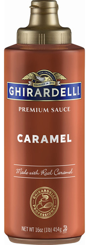 Ghirardelli - Botella Exprimible Para Salsa De Caramelo, 16