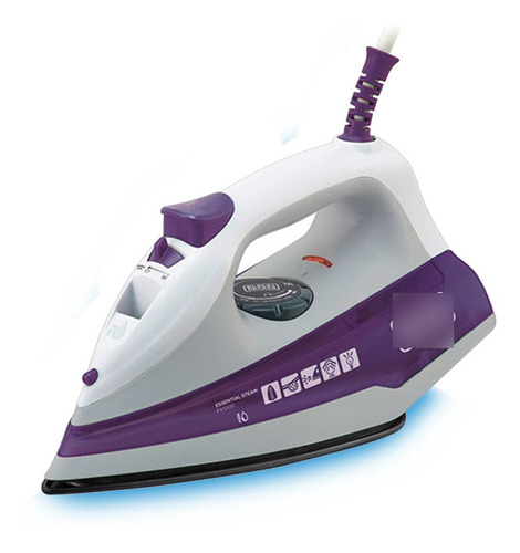 Ferro Passar Elétric Antiaderente 1200w Black+decker Fx1000 Cor Branco/violeta Voltagem 220v