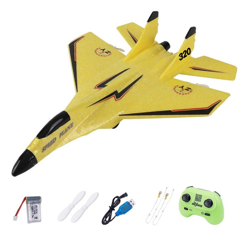 2.4g Avión Rc De 2 Canales, Avión De Espuma, Luz Nocturna