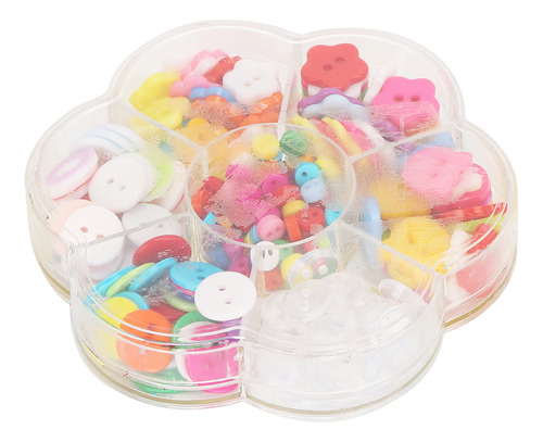 Colorful Button 220pcs Cute Smooth Plastic Resin Fasteners