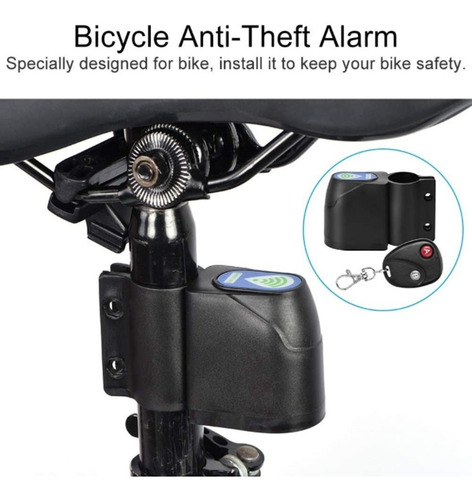 Super Bicycle Alarm  Anti Robo Inalámbrico Seguridad Sonora 