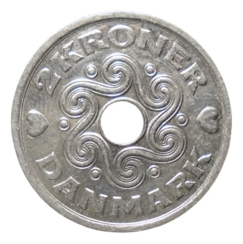 Dinamarca 2 Kroner Años: 1992-2023 X Pieza Dk#01 (Usado)