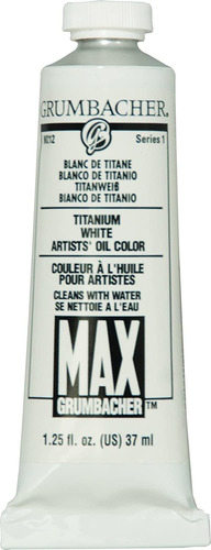 Max Wate  Mis Ible Oil Aint, Ml. Oz, Titanium White