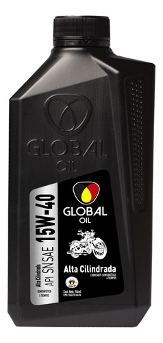 Aceite Global Oil Semisintético Moto 4t 15w-40 De 946 Ml