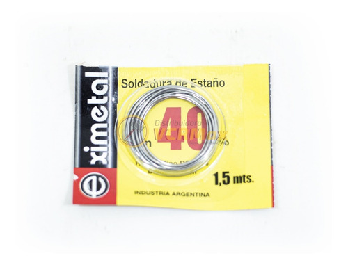 Imagen 5 de 10 de Soldador 40w Lapiz Punta + Estaño Para Soldar 40% 1.5 Metros
