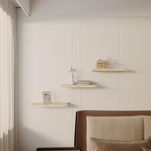Estantes De Pared Madera Maciza Almacenamiento Dormitorio Sa