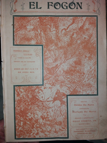 Revista De 1906 Erasmo Callorda San Jose Y Nin Frias 
