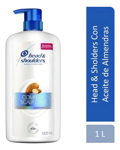Shampoo Head And Shoulders Aceite Almendras Anti Caspa 1 Lt