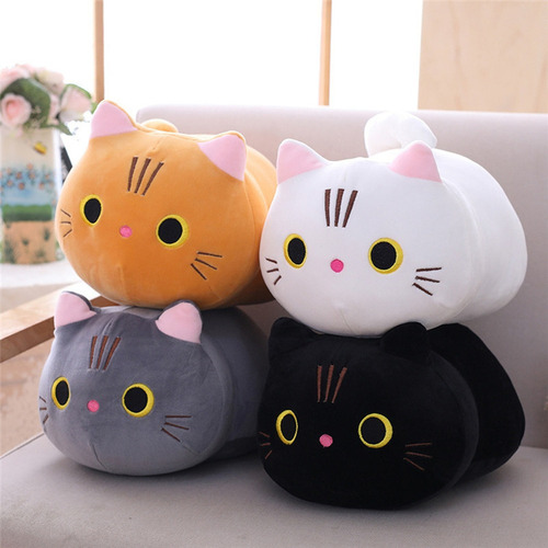 Almohada Suave Para Sofá De Peluche, Para Abrazar A Un Gato