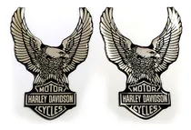 Comprar Par Adesivo Compatível Harley Davidson Águia 3d Cromado Rs42 Cor HARLEY DAVIDSON ÁGUIA CROMADO