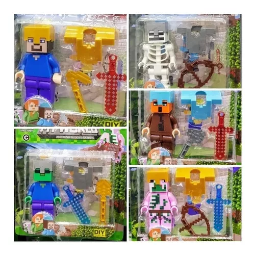 Brinquedo Boneco Minecraft My World Compatível Lego - Alex em Promoção na  Americanas