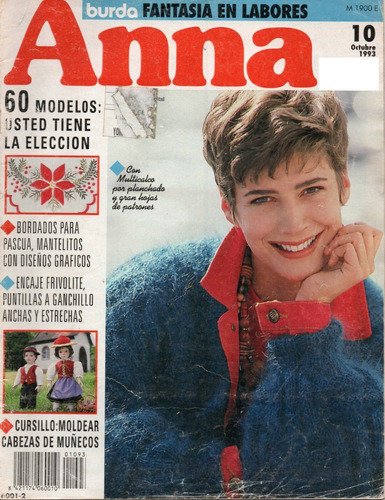 Revista Anna N°10 Año1993 Tejido Bordado Manualidades Muñeca