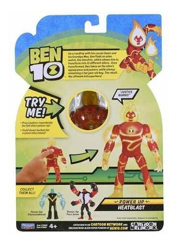 Imagem 6 de 6 de Ben 10 - Boneco C/ Luzes E Sons 15cm - Chama - Sunny
