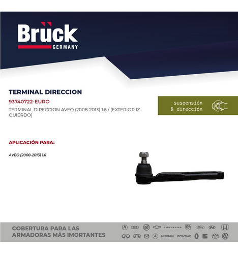 Terminal Direccion Aveo 2008 1.6 16v Ext 93740722