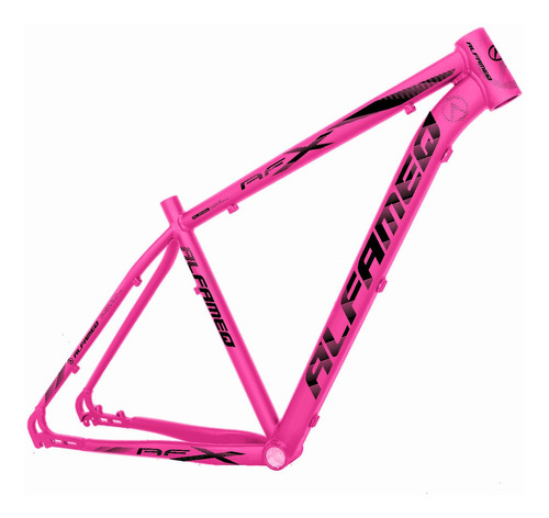 Quadro Bicicleta Aro 29 Aluminio Alfameq Afx Freio A Disco Cor Rosa/preto