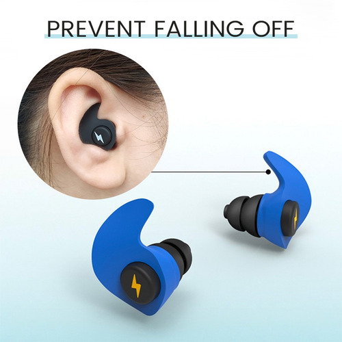 Tampão Auditivo Auricular Dormir Protetor De Ouvido Abafador Preto