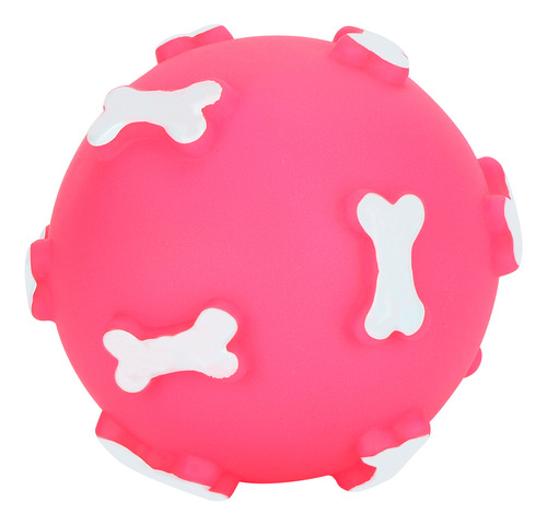 Pelota De Vinilo Rosa Para Masticar Mascotas, No Venenosa, P